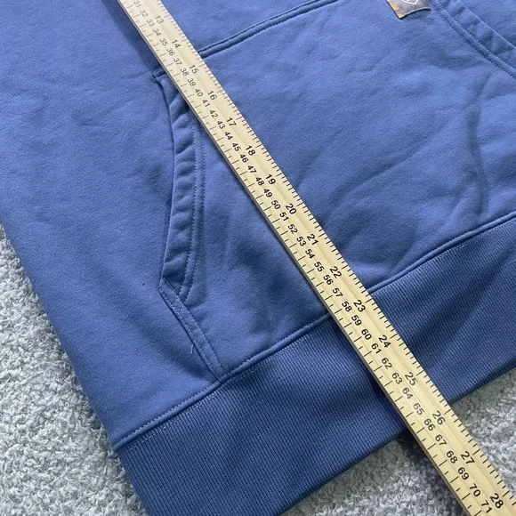 Ariat Rebar Women’s Hooded Pullover Light Blue Embroidered Large - Picture 8 of 9